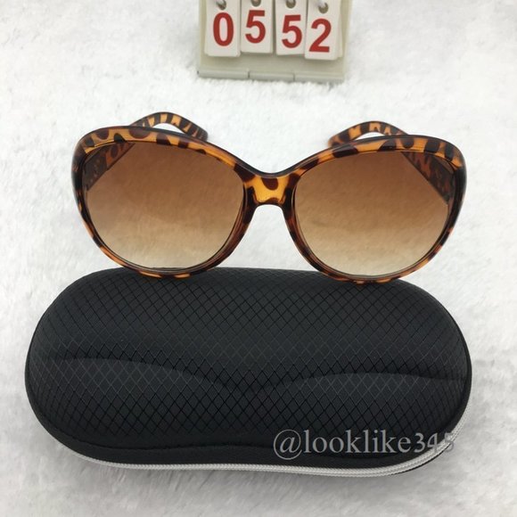 Leopard Print Frame  Brown Lens  Retro. Vintage Sunglasses - Picture 4 of 4